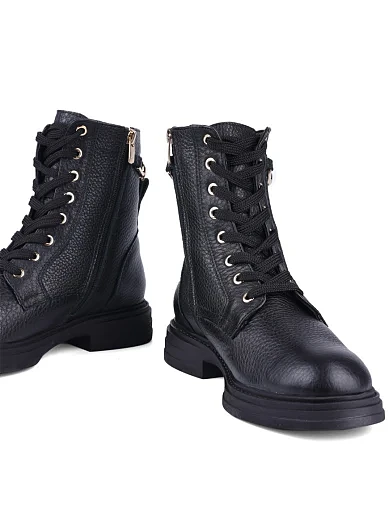 Жіночі черевики Attizzare шкіряні чорні (24KB-1885-1) - фото 2 - Miraton