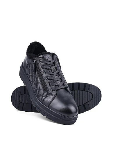 Чоловічі кеди Miguel Miratez шкіряні чорні Miguel Miratez - фото 2 - Miraton