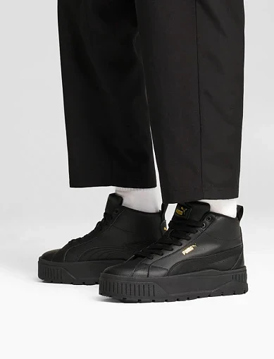 Жіночі черевики PUMA Karmen II Mid з екошкіри чорні (397459-02) - фото 1 - Miraton