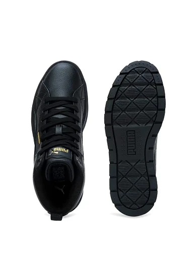 Жіночі черевики PUMA Karmen II Mid з екошкіри чорні (397459-02) - фото 5 - Miraton