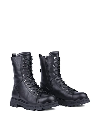 Жіночі черевики Attizzare шкіряні чорні (108968) - фото 3 - Miraton