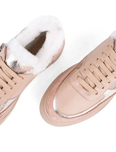 Жіночі кеди Attizzare шкіряні бежеві (5022T-16) - фото 5 - Miraton