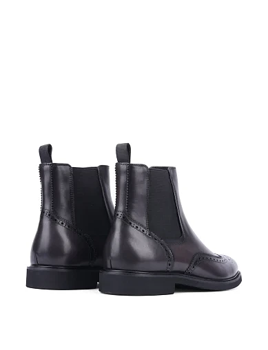 Мужские ботинки Miguel Miratez кожаные серые с подкладкой из байки - фото 4 - Miraton