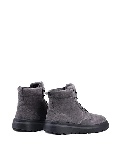 Мужские ботинки Miguel Miratez замшевые серые с подкладкой из натурального меха - фото 4 - Miraton