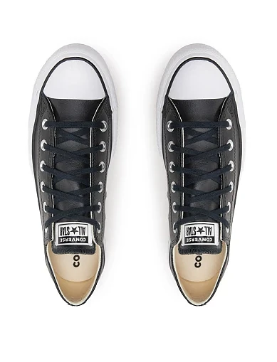 Жіночі кеди Converse Chuck Taylor All Star шкіряні чорні (561681C) - фото 5 - Miraton