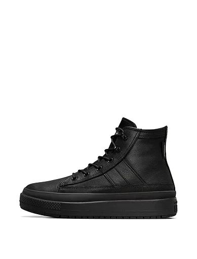 Жіночі черевики Converse CHUCK TAYLOR ALL STAR EQUIP WP шкіряні чорні з підкладкою з текстилю (A08557C) - фото 2 - Miraton