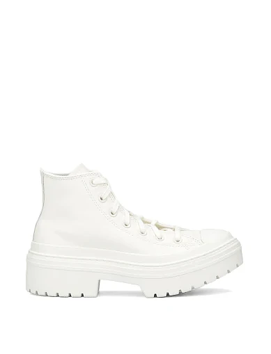Жіночі кеди Converse CHUCK TAYLOR ALL STAR LUGGED HEEL шкіряні білі (A10370C) - фото 1 - Miraton