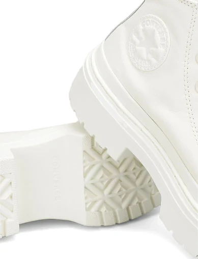 Жіночі кеди Converse CHUCK TAYLOR ALL STAR LUGGED HEEL шкіряні білі (A10370C) - фото 3 - Miraton