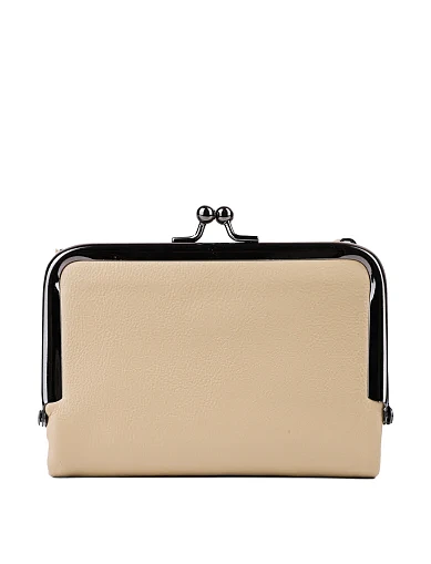 Женский кошелек MIRATON из экокожи бежевый - фото 3 - Miraton