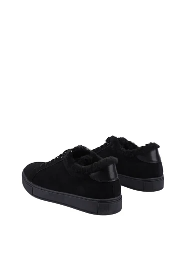 Чоловічі кеди MIRATON замшеві чорні - фото 4 - Miraton