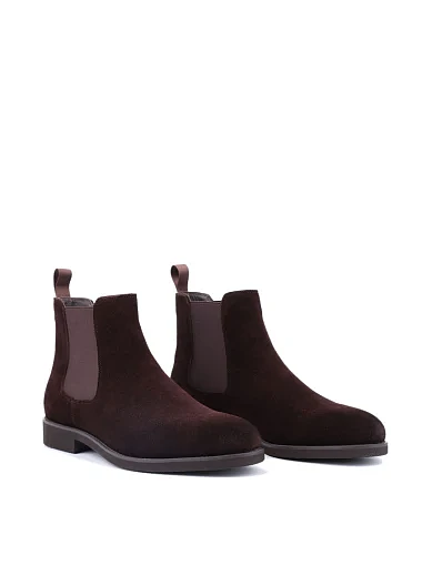 Чоловічі черевики Miguel Miratez замшеві коричневі з підкладкою з байки - фото 2 - Miraton