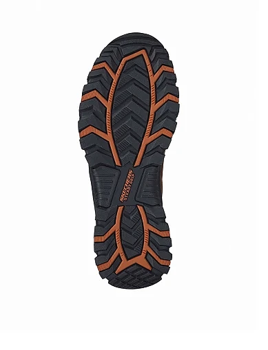 Чоловічі черевики Skechers Relaxed Fit Rickter Branson зі штучної шкіри коричневі з підкладкою з тек - фото 4 - Miraton