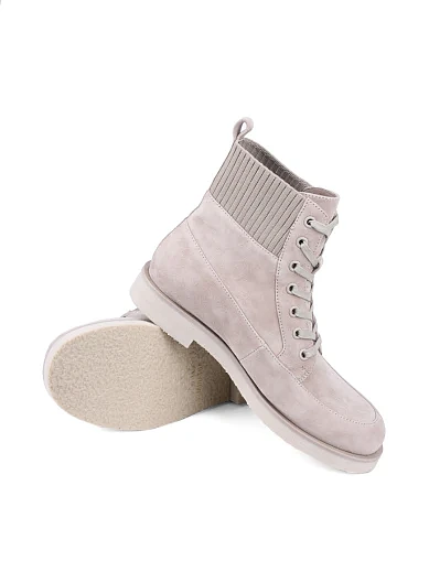 Жіночі черевики MIRATON велюрові бежеві (JR1031-5A) - фото 2 - Miraton