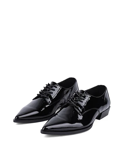 Жіночі туфлі MIRATON з наплака чорні (JR1118C-1) - фото 3 - Miraton