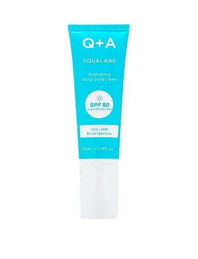 Увлажняющий солнцезащитный крем для лица Q+A Squalane Hydrating Daily Sunscreen 50ml - фото 1 - Miraton