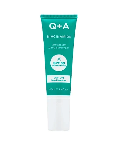 Балансуючий сонцезахисний крем для обличчя Q+A Niacinamide Balancing Daily Sunscreen 50ml(Балансуючий сонцезахисний крем для обличчя Q+A Nia) - фото 1 - Miraton