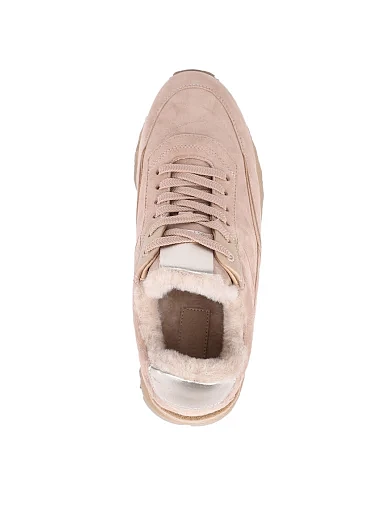 Жіночі кросівки Attizzare велюрові бежеві (3204-1-3) - фото 5 - Miraton