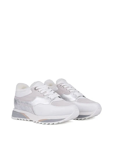 Жіночі кросівки Attizzare шкіряні білі (7736-50) - фото 3 - Miraton