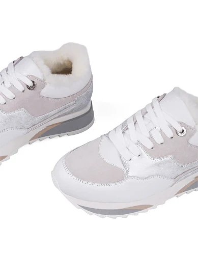 Жіночі кросівки Attizzare шкіряні білі (7736-50) - фото 5 - Miraton