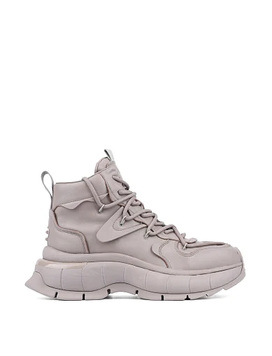 Жіночі черевики MIRATON шкіряні сірі з підкладкою з натуральної шкіри (999-1) - фото 1 - Miraton