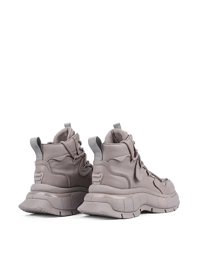 Жіночі черевики MIRATON шкіряні сірі з підкладкою з натуральної шкіри (999-1) - фото 4 - Miraton