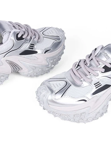 Жіночі кросівки MIRATON шкіряні сірі (1262-2) - фото 5 - Miraton