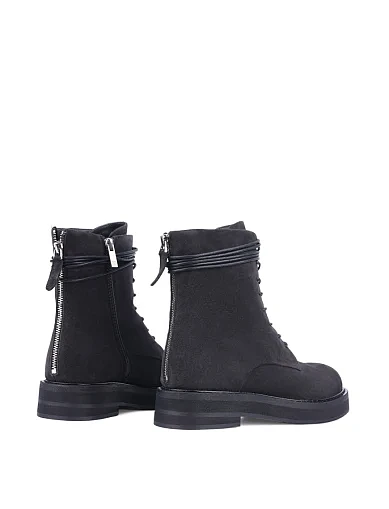 Жіночі черевики MIRATON велюрові сірі з підкладкою з байки (GT20578-022-NJ97) - фото 4 - Miraton