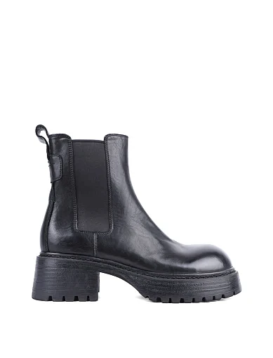 Жіночі черевики MIRATON шкіряні чорні з підкладкою з натуральної шкіри (DC6537-6) - фото 1 - Miraton