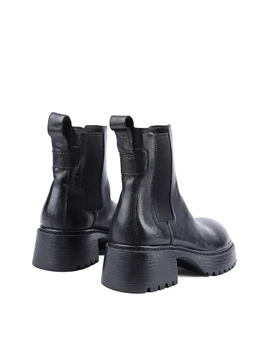 Жіночі черевики MIRATON шкіряні чорні з підкладкою з натуральної шкіри (DC6537-6) - фото 4 - Miraton