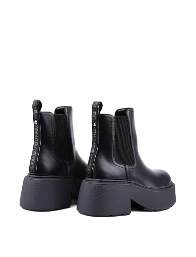 Жіночі черевики Buffalo зі штучної шкіри чорні з підкладкою зі штучного хутра (1270090) - фото 4 - Miraton