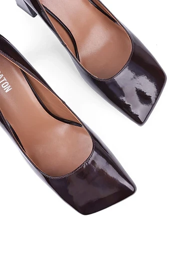 Жіночі туфлі MIRATON лакові бордові (G24209-302-1) - фото 5 - Miraton