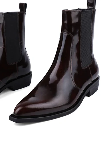 Жіночі черевики MIRATON з масляної шкіри коричневі з підкладкою з байки (M21X09-1-2) - фото 2 - Miraton