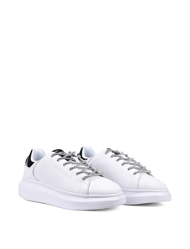 Жіночі кеди Just Cavalli зі штучної шкіри білі (77RA3SB1) - фото 3 - Miraton