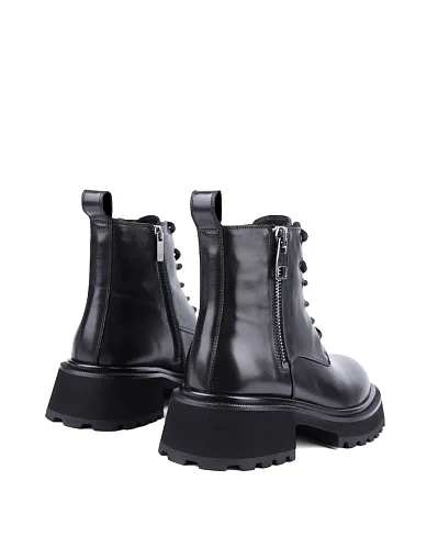 Жіночі черевики MIRATON шкіряні чорні з підкладкою з байки (FT309B-501-1) - фото 4 - Miraton