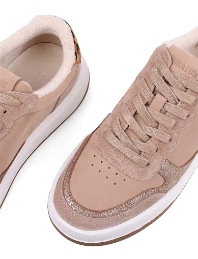 Жіночі кеди MIRATON з нубуку бежеві (188-11-1) - фото 5 - Miraton