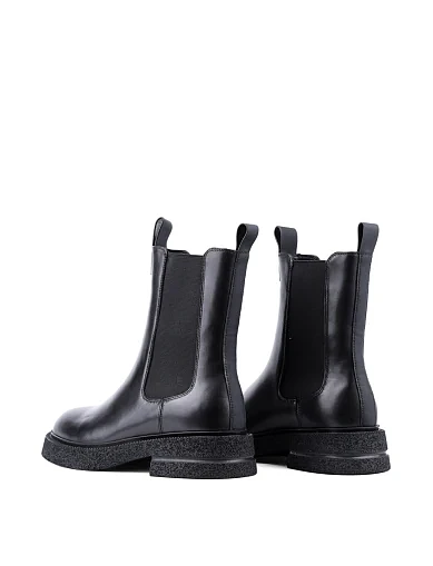 Жіночі черевики Attizzare шкіряні чорні з підкладкою з натурального хутра (A2405-Z712M ОЗ-24-25) - фото 4 - Miraton