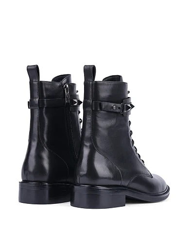 Жіночі черевики Attizzare шкіряні чорні з підкладкою з байки (2123-0739) - фото 4 - Miraton