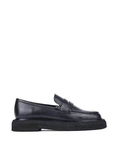 Жіночі туфлі MIRATON шкіряні чорні (2595-2-1) - фото 1 - Miraton