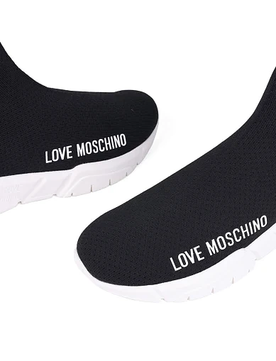 Жіночі черевики Love Moschino тканинні чорні (JA15343G1L242JLIZ40) - фото 5 - Miraton