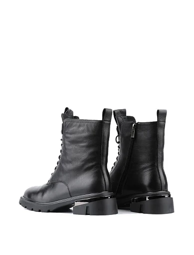 Жіночі черевики Attizzare шкіряні чорні з підкладкою з натурального хутра (1196-6Z486-B12118) - фото 3 - Miraton