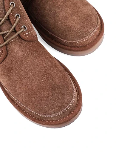 Жіночі уггі Attiizzare велюрові коричневі з підкладкою з натурального хутра (123784) - фото 5 - Miraton