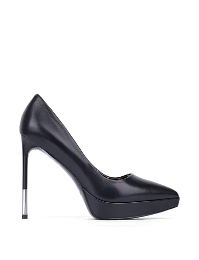 Жіночі туфлі MIRATON шкіряні чорні (HS23237-1-1) - фото 1 - Miraton