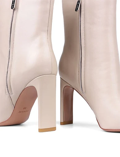 Жіночі черевики MiaMay шкіряні рисового кольору (HS23290K-61-2) - фото 2 - Miraton