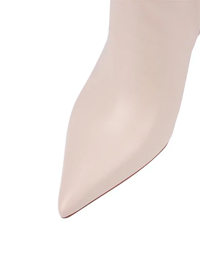 Жіночі черевики MiaMay шкіряні рисового кольору (HS23290K-61-2) - фото 5 - Miraton