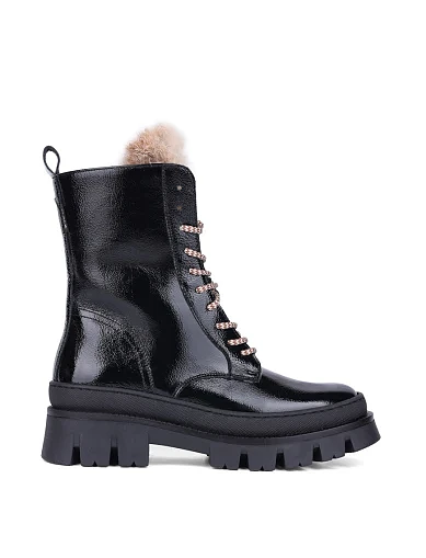 Жіночі черевики Elena лакові чорні  (42731) - фото 1 - Miraton