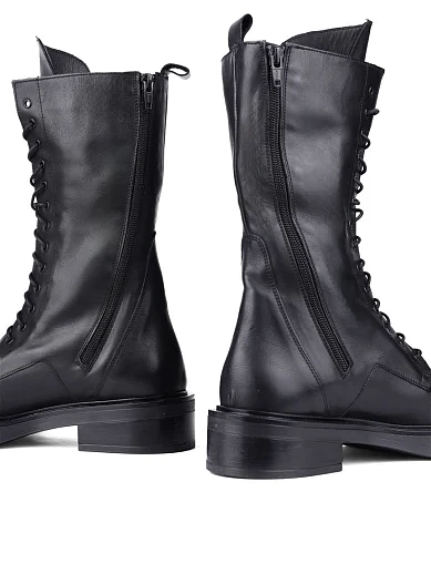 Жіночі черевики MIRATON шкіряні чорні (18733) - фото 2 - Miraton