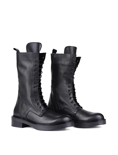 Жіночі черевики MIRATON шкіряні чорні (18733) - фото 3 - Miraton