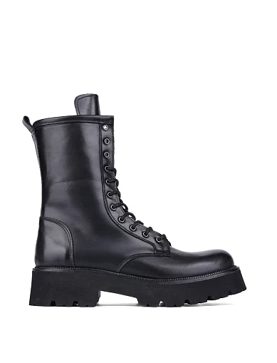 Женские ботинки MIRATON кожаные черные - фото 1 - Miraton