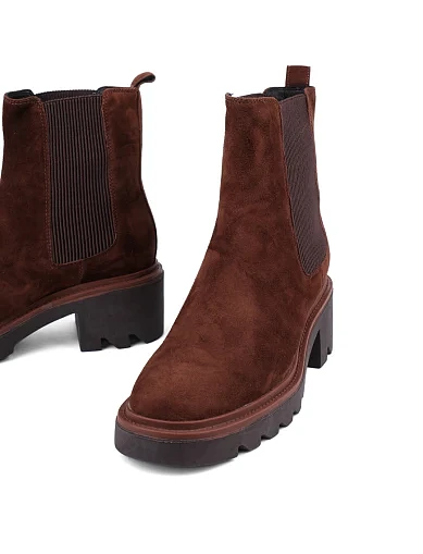 Жіночі черевики Bibi Lou замшеві коричневі з підкладкою з натуральної шкіри (808T30VK) - фото 2 - Miraton