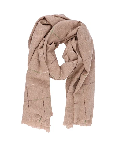 Жіночий шарф MIRATON тканинний бежевий(KM-3) - фото 1 - Miraton